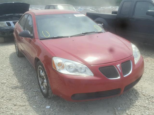 1G2ZF58B674201840 - 2007 PONTIAC G6 VALUE L RED photo 1