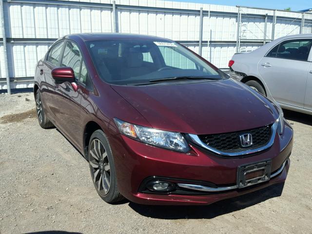 19XFB2F99EE226140 - 2014 HONDA CIVIC EXL RED photo 1