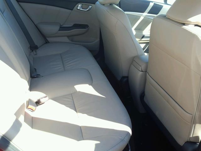 19XFB2F99EE226140 - 2014 HONDA CIVIC EXL RED photo 6