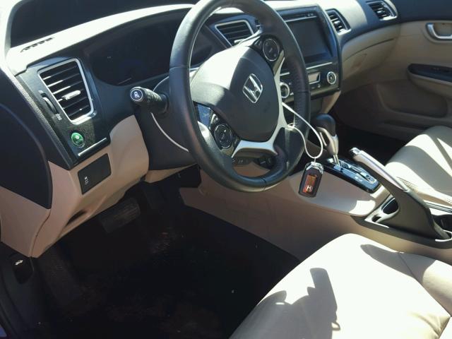 19XFB2F99EE226140 - 2014 HONDA CIVIC EXL RED photo 9