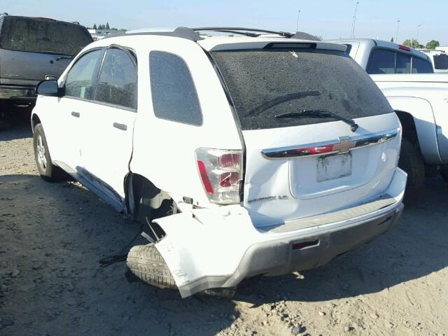 2CNDL13F256192935 - 2005 CHEVROLET EQUINOX LS WHITE photo 3