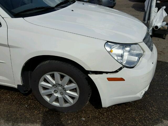 1C3LC46KX7N553258 - 2007 CHRYSLER SEBRING WHITE photo 9