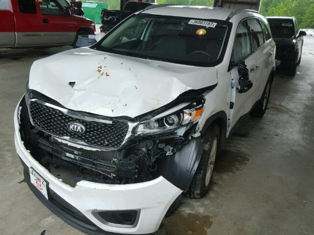 5XYPGDA51GG138775 - 2016 KIA SORENTO WHITE photo 2