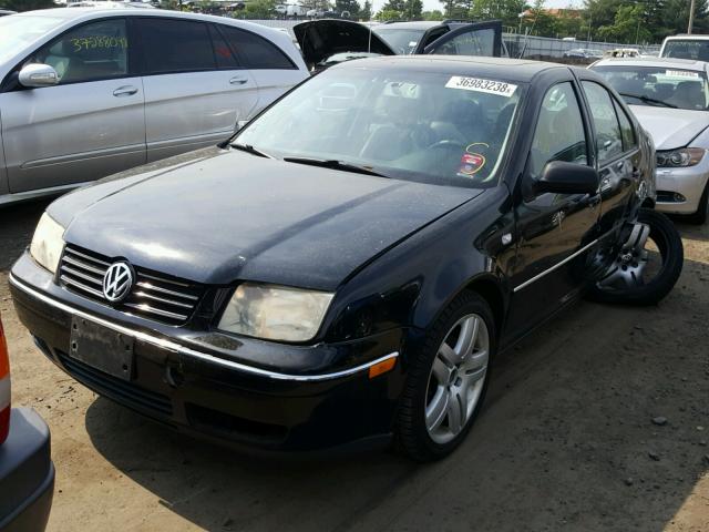 3VWSE69M04M144053 - 2004 VOLKSWAGEN JETTA GLS BLACK photo 2