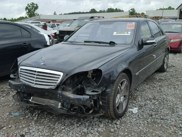 WDBNG76J46A467126 - 2006 MERCEDES-BENZ S 600 BLACK photo 2