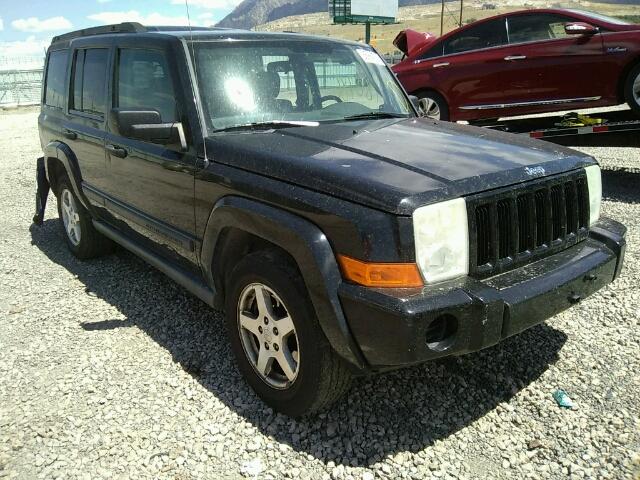1J8HG48N86C127245 - 2006 JEEP COMMANDER BLACK photo 1