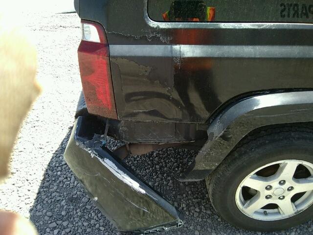 1J8HG48N86C127245 - 2006 JEEP COMMANDER BLACK photo 10