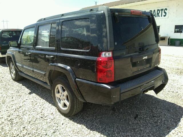 1J8HG48N86C127245 - 2006 JEEP COMMANDER BLACK photo 3
