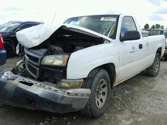 3GCEC14V16G254197 - 2006 CHEVROLET SILVERADO WHITE photo 2