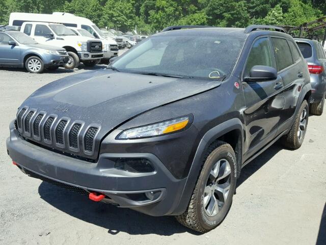 1C4PJMBX4JD505384 - 2018 JEEP CHEROKEE T CHARCOAL photo 2