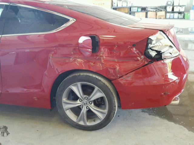 1HGCS2B86CA004351 - 2012 HONDA ACCORD EXL RED photo 9