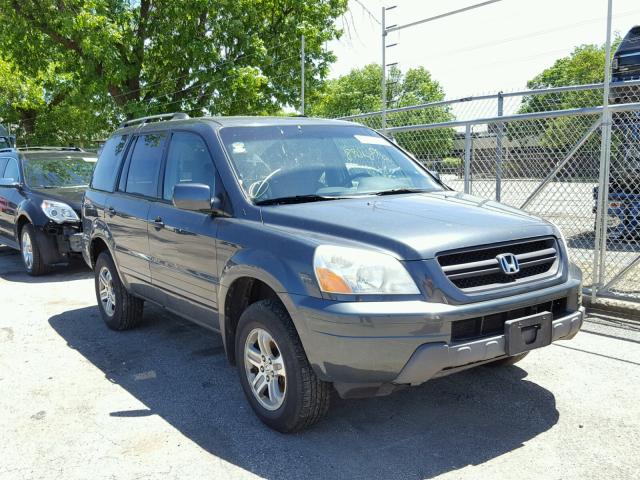 2HKYF18413H622838 - 2003 HONDA PILOT EX GRAY photo 1