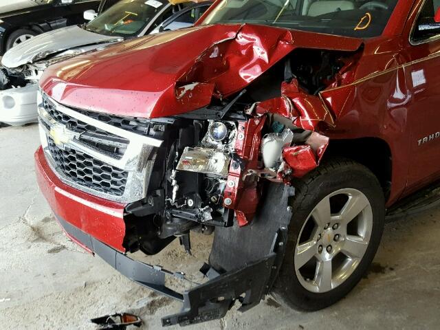 1GNSCAKC1FR125212 - 2015 CHEVROLET TAHOE C150 MAROON photo 9