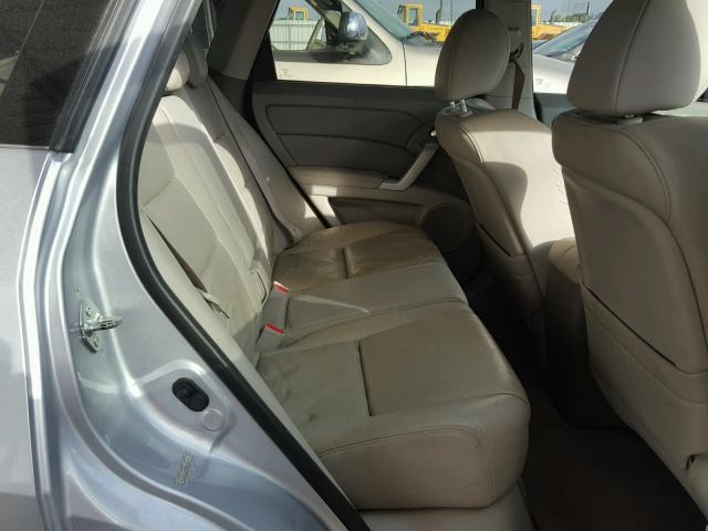 5J8TB18238A014114 - 2008 ACURA RDX SILVER photo 6