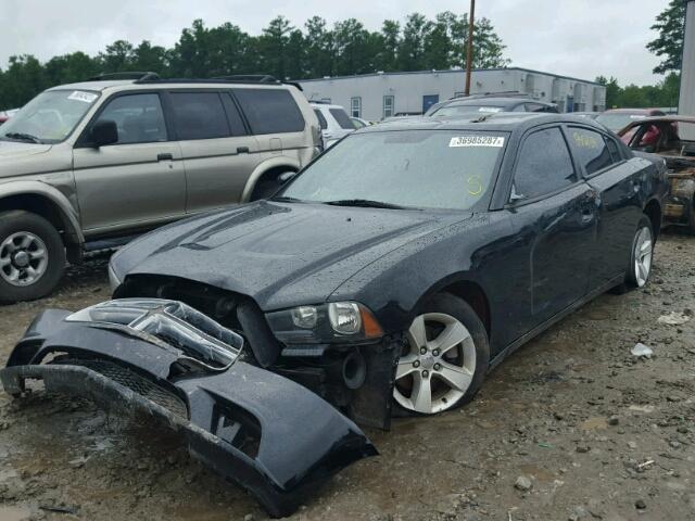 2C3CDXBG3CH203604 - 2012 DODGE CHARGER SE BLACK photo 2