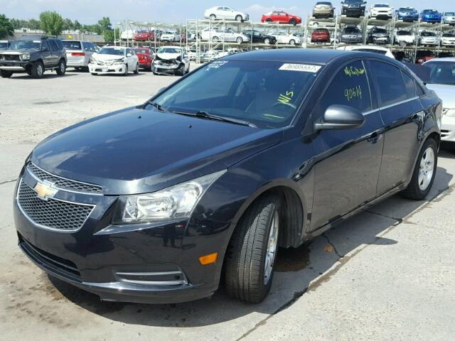 1G1PE5S92B7228951 - 2011 CHEVROLET CRUZE LT BLACK photo 2