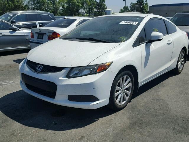 2HGFG3B13CH548086 - 2012 HONDA CIVIC EXL WHITE photo 2