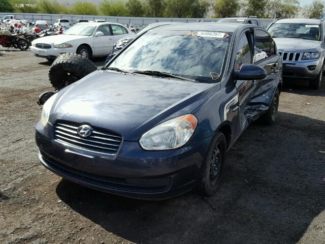 KMHCN46C28U271195 - 2008 HYUNDAI ACCENT GLS BLUE photo 2