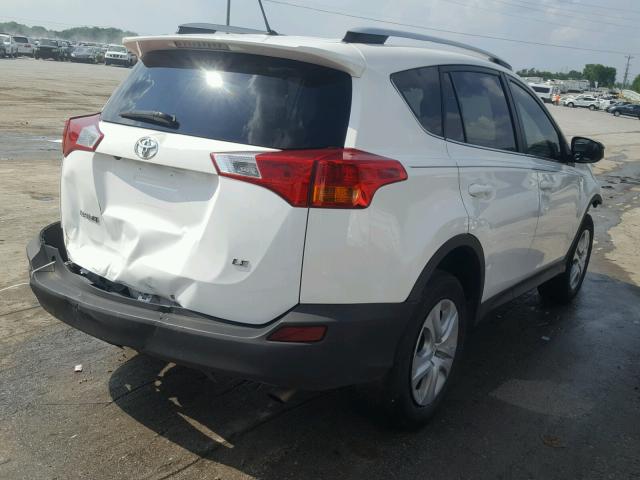 2T3ZFREV4FW205730 - 2015 TOYOTA RAV4 LE WHITE photo 4