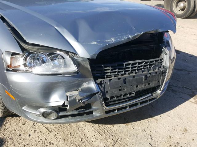 WAUDF78E66A284565 - 2006 AUDI A4 2.0T QU GRAY photo 9