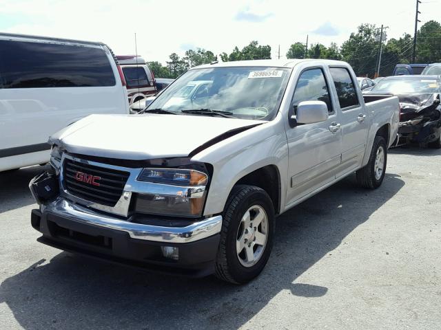 1GTDSCDE6A8104398 - 2010 GMC CANYON SLE SILVER photo 2