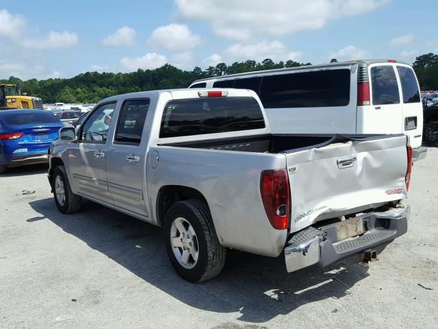 1GTDSCDE6A8104398 - 2010 GMC CANYON SLE SILVER photo 3