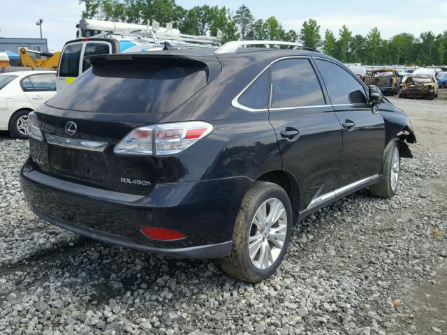 JTJBC1BA3A2019463 - 2010 LEXUS RX 450 BLACK photo 4