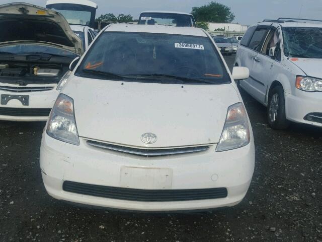 JTDKB20U597879386 - 2009 TOYOTA PRIUS WHITE photo 9