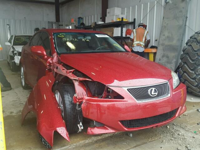 JTHBK262965007787 - 2006 LEXUS IS 250 RED photo 1