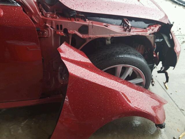 JTHBK262965007787 - 2006 LEXUS IS 250 RED photo 9