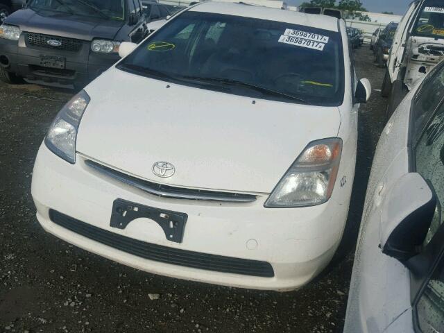 JTDKB20U793519530 - 2009 TOYOTA PRIUS WHITE photo 2