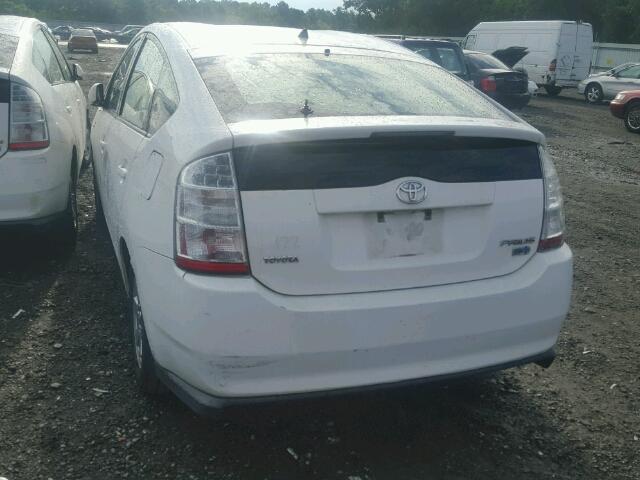 JTDKB20U793519530 - 2009 TOYOTA PRIUS WHITE photo 3