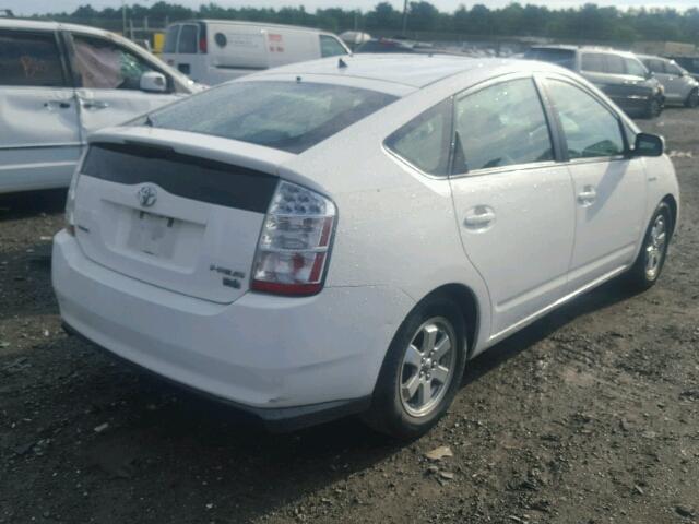 JTDKB20U793519530 - 2009 TOYOTA PRIUS WHITE photo 4