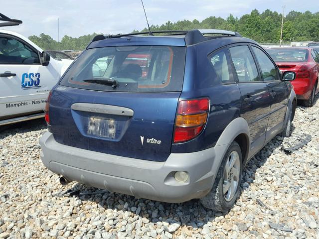 5Y2SL62873Z432736 - 2003 PONTIAC VIBE BLUE photo 4