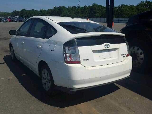 JTDKB20U850117222 - 2005 TOYOTA PRIUS WHITE photo 3