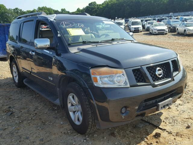 5N1BA08DX8N614349 - 2008 NISSAN ARMADA SE BLACK photo 1