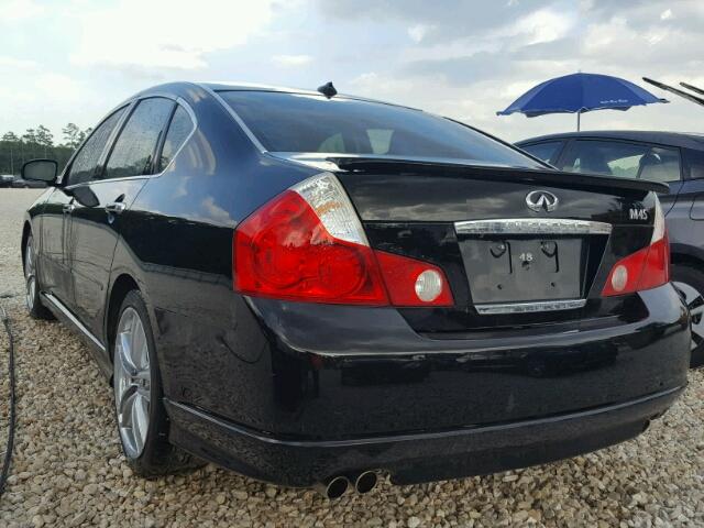 JNKBY01E37M402754 - 2007 INFINITI M45 BASE BLACK photo 3