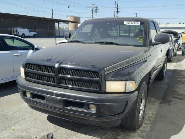 3B7HC13Z4WG166293 - 1998 DODGE RAM 1500 BLACK photo 2