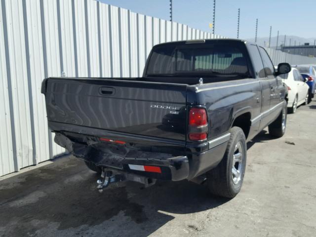 3B7HC13Z4WG166293 - 1998 DODGE RAM 1500 BLACK photo 4