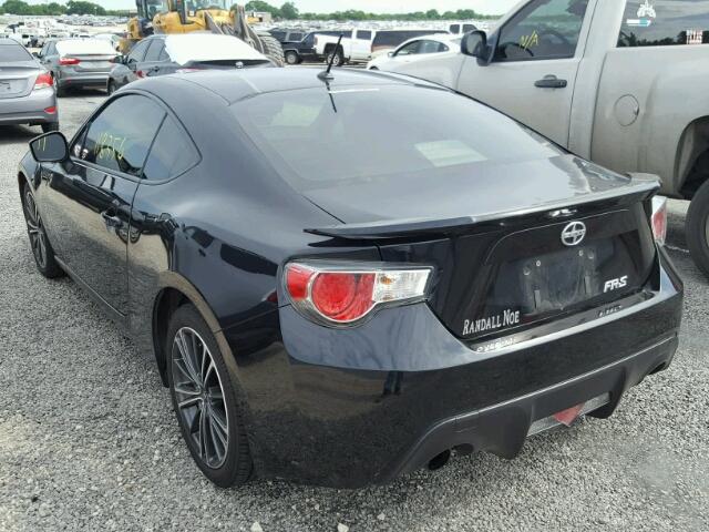 JF1ZNAA14D2726921 - 2013 TOYOTA SCION FR-S BLACK photo 3