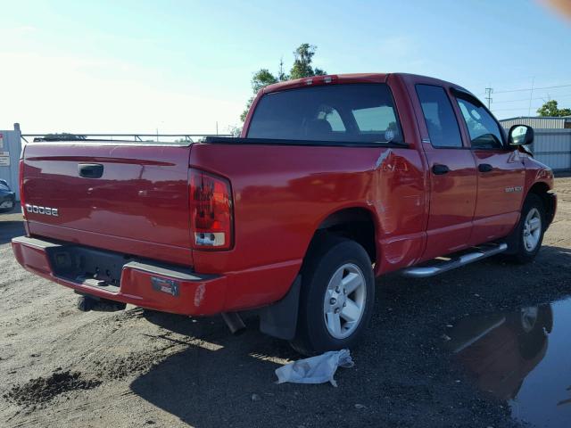 3D7HA18N82G209576 - 2002 DODGE RAM 1500 RED photo 4