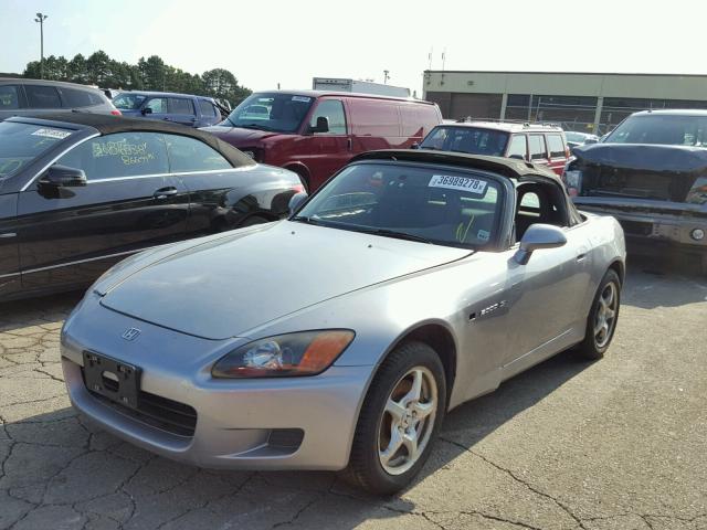 JHMAP11411T005889 - 2001 HONDA S2000 GRAY photo 2