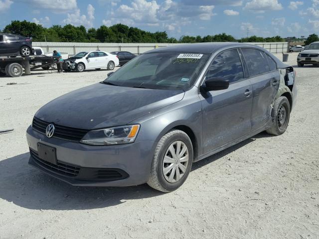 3VW2K7AJ3EM230801 - 2014 VOLKSWAGEN JETTA BASE 灰色 照片 2