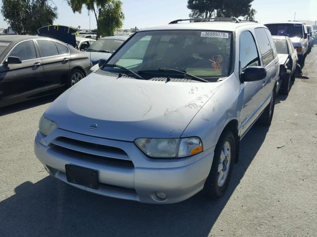 4N2ZN16T31D812626 - 2001 NISSAN QUEST SE GRAY photo 2