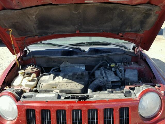 1J8FF47W28D663240 - 2008 JEEP COMPASS SP RED photo 7