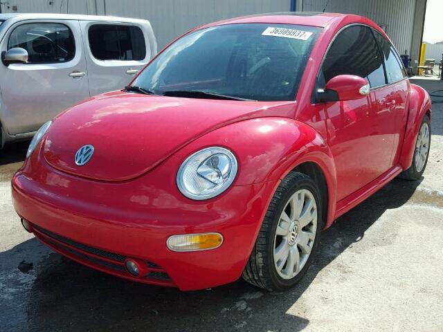 3VWCD21C53M442938 - 2003 VOLKSWAGEN NEW BEETLE RED photo 2