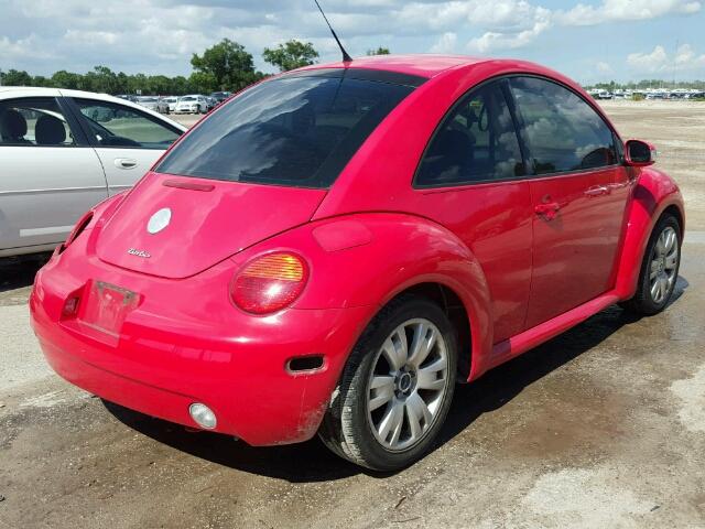 3VWCD21C53M442938 - 2003 VOLKSWAGEN NEW BEETLE RED photo 4