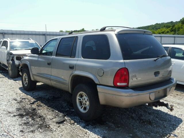 1B4HS28Z5YF292312 - 2000 DODGE DURANGO TAN photo 3