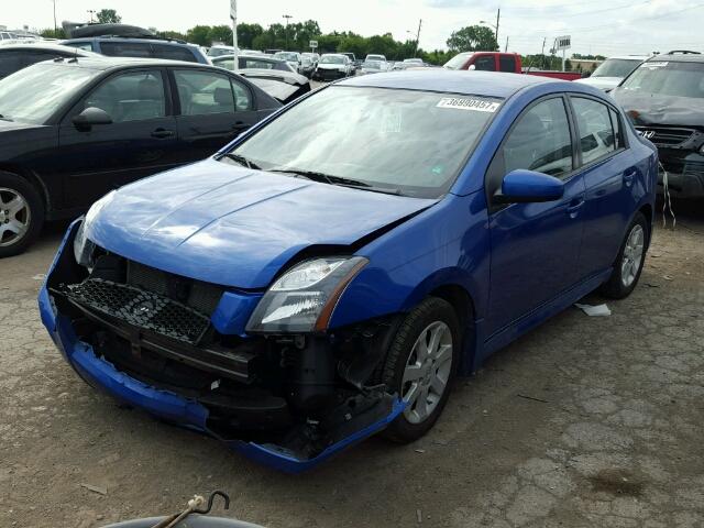 3N1AB6AP5CL715038 - 2012 NISSAN SENTRA BLUE photo 2