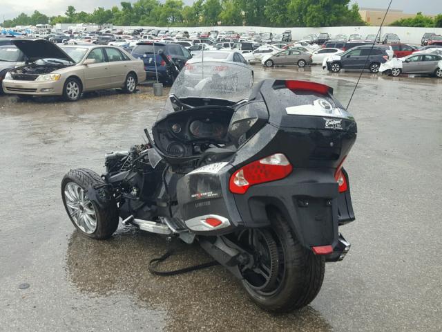 2BXNBDD17EV001449 - 2014 CAN-AM SPYDER ROA BLACK photo 3